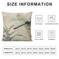thumbnail image 5 of HENGT  Dragonfly Throw Pillow Cushion Cover, Romantic Vintage Sketch in Pastel Grass Birthday Grunge Grass Botany Artwork, Decorative Square Accent Pillow Case,Seafoam Tan, 5 of 5
