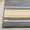 thumbnail image 3 of SAFAVIEH Metro May Striped Area Rug, Charcoal/Pink, 4' x 6', 3 of 8