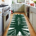 thumbnail image 2 of COZONY Christmas Runner Rug 2x6 Ft, Washable Non-Slip Heavy Velvet Area Rug, Green Holiday Print Carpet for Hallway, Faux Wool, 2 of 14