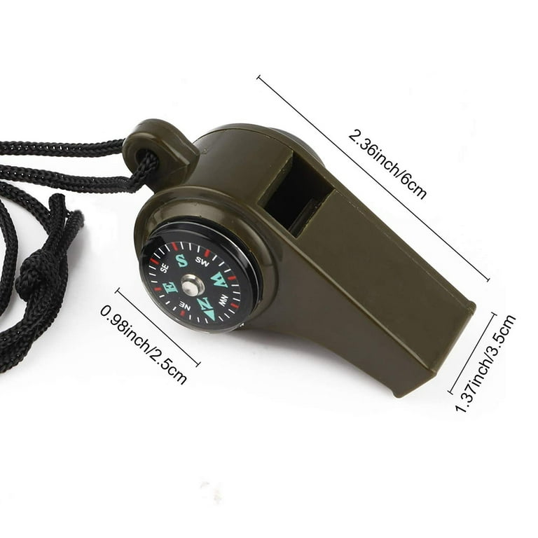 Emergency Survival Whistle ,whistles With Compass And Thermometer