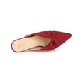 thumbnail image 4 of BLISSFUL STEP Women's Pointed Toe Mid Slides Heel Mules, 4 of 7