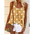 thumbnail image 5 of Verano damas estampado de margaritas tirantes top chaleco suelto de gran tamaño 8 colores 8 yardas MABOTO Gris XL, 5 of 5