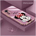thumbnail image 2 of Xiaomi Redmi Note 12s A2 12 Pro 5G + Plus 4G Brillante Lindo Minnie Mouse Casing Square Edges Plating Back TPU Funda Blanda, 2 of 4