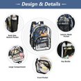 thumbnail image 5 of Ttyddzy Clear Backpack Heavy Duty PVC Transparent Backpack for College Workplace, Triba-fox, 5 of 8