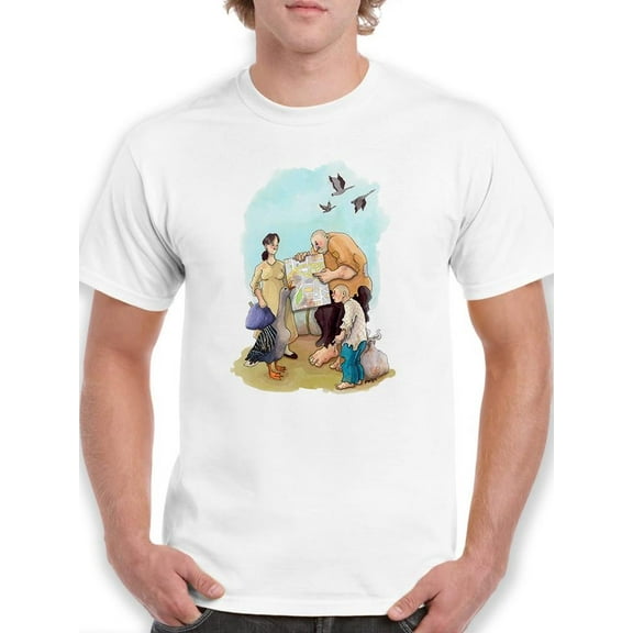 Finding North. T-Shirt Men -Hamit Gis Designs, Male Medium