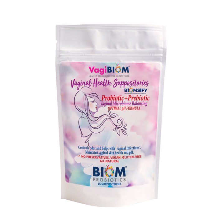 Biom Vaginal Probiotic Suppositories for Women. Vegan Vaginal