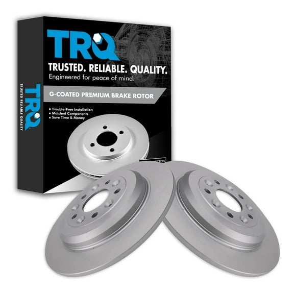 TRQ Rear Brake Rotor Set Fits Select 05-19 Ford 09-19 Lincoln 05-09 Mercury
