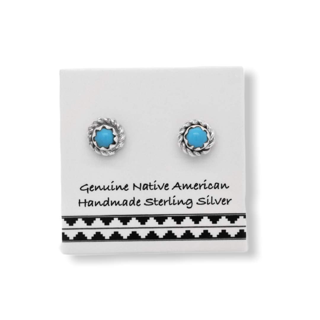 Stars In The Sky Native American Navajo Turquoise Sterling Silver