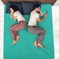 thumbnail image 2 of PiccoCasa Brushed Microfiber Fitted Sheet 16" Deep Mattress Protector, Full Turquoise, 2 of 6