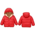 thumbnail image 4 of Hotiary Toddler Baby Winter Fleece Thicken Coats Boys Girls Teddy Bear Hooded Windproof Padded Jacket Outerwear Kids Warm Lined Zipper Down Jacket for 1-7 Years, 4 of 8