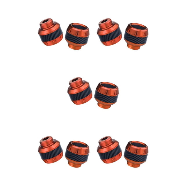 Guardoinrt Lot de 2 Protecteurs de Moto en Alliage d'Aluminium Pièces de Rechange Coussinets de Fourche avant Modification de Course Orange 5Ensemble