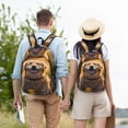 thumbnail image 6 of Lsque Sunset Daisy Dog Pattern Canvas Daypack, Durable Backpack, High-quality Versatile Backpack,Vintage Compact Backpack-Medium, 6 of 6