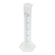 Unique Bargains 6.69' Height 0.11lb Transparent Plastic Graduated Cylinder 0.5 milliliter