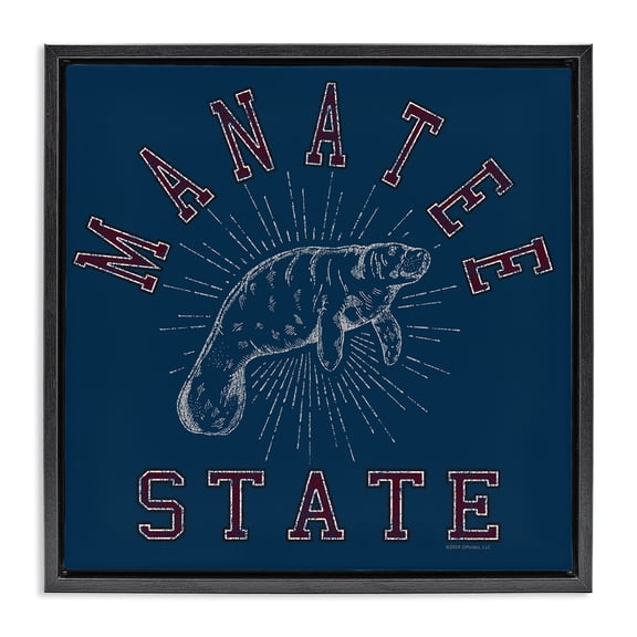 Stupell Industries Eclectic Black Floating Frame Canvas Art, 18 x 18, by Spirit Animals/Life Is High
