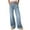 Light Blue, variant on New Fashionable Women's Loose Wide Leg Solid Color Casual Versatile Jeans Lightweight, All Season, Hand Wash Multiple Sizes Available
