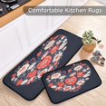thumbnail image 6 of Kitchen Rugs and Mats【2 PCS】Non Skid Oil Pattern Of Heart Shaped Creative Kitchen Mat, 6 of 7