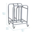 thumbnail image 2 of ECR4Kids The Surf Storage Rack, Stores 10 Portable Lap Desks, Cart with Rolling and Locking Casters, 2 of 6