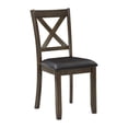 thumbnail image 5 of Kingfisher Lane 5 Piece 36" Square Wooden Dining Set in Charcoal Brown, 5 of 9