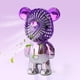 thumbnail image 3 of FLhrweasw Graffiti Bear Mini Ventilador Escritorio Galvanoplastia Gradiente Ventilador Mano 3 Velocidades (C), 3 of 7