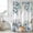 White, variant on Thanksgiving Pumpkin Shower Curtain, Waterproof Shower Curtains for Bathroom, Fall Eucalyptus Pastoral Leaves Washable Fabric Bathtub Curtain Set Bath Decor with 12 Hooks 48"x72"