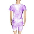 thumbnail image 5 of Idoravan Women Sets Clothing Clearance Fashion Women Summer Lady Split 2 Piece Sports Suit Set Casual Tie-Dyed Suit, 5 of 5