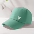 thumbnail image 4 of HuangHuanChen Baseball Cap for Women Heart Printed Baseball Cap Adjustable Hat Unisex Cotton Visor Sun Hat StreetwearLight Green, 4 of 5