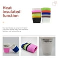 thumbnail image 3 of Pretyzoom Reusable Cup Sleeve Cup Protective Sleeve Silicone Assorted Color 12Pcs, 3 of 8