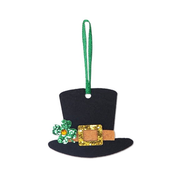 nvzhuang Irish Day Tree Tree Ornament Hanging Hats Shamrock Letters Gnomes Ornaments for Christmas Tree Party Home Decorations