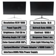 thumbnail image 3 of HueMaison 24" FHD LED Ultra Slim Monitor Computer Gaming Monitor 1920*1080p 1K 100HZ RGB IPS 1ms VGA HDMI Input HG248MG, 3 of 9