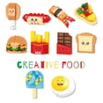 thumbnail image 4 of Creative Fast Food Building Blocks, DIY Fast Food Burger French Fries Pizza Hot Dog, Food Model, Building Blocks Toys, Holiday Gift, 4 of 5