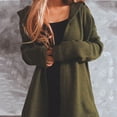 thumbnail image 5 of Lilgiuy Women Casual V-Neck Long Sleeve Hooded Autumn Sweater Cardigan Blouse Tops Green，8 2022 Fall Winter, 5 of 5
