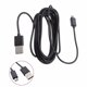 thumbnail image 4 of Moyic Reemplazo para Cable de carga de 3 metros Cable de carga negro Cable de USB Micro Line Gamepad Videojuegos y accesorios, 4 of 6