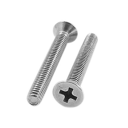 

Unique Bargains M4 x 1 Thread Stainless Steel Cross Head Screw Bolts 10 Pcs