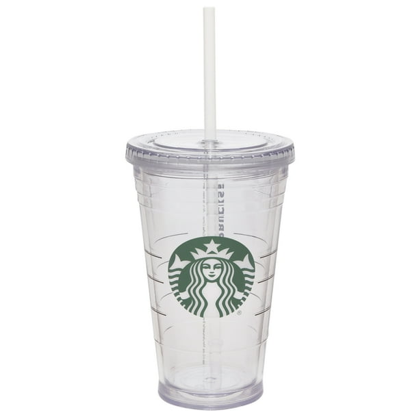 Uskyld gøre ondt kompleksitet Starbucks 16 Ounce Clear Tumbler with Straw, 1 Each - Walmart.com