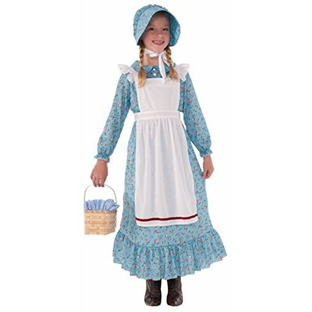 Forum Novelties Girls Pioneer Costume, Blue, Medium 