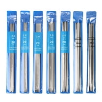 ACDANC Knitting Needle Set,7 Sizes Double Pointed Stainless Steel Crochet,35pcs