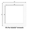 thumbnail image 2 of Oyster Shell White Picture Frame Mat for 13x13 Frames - Fits 10x10 Photos - 25 Mats, 2 of 7