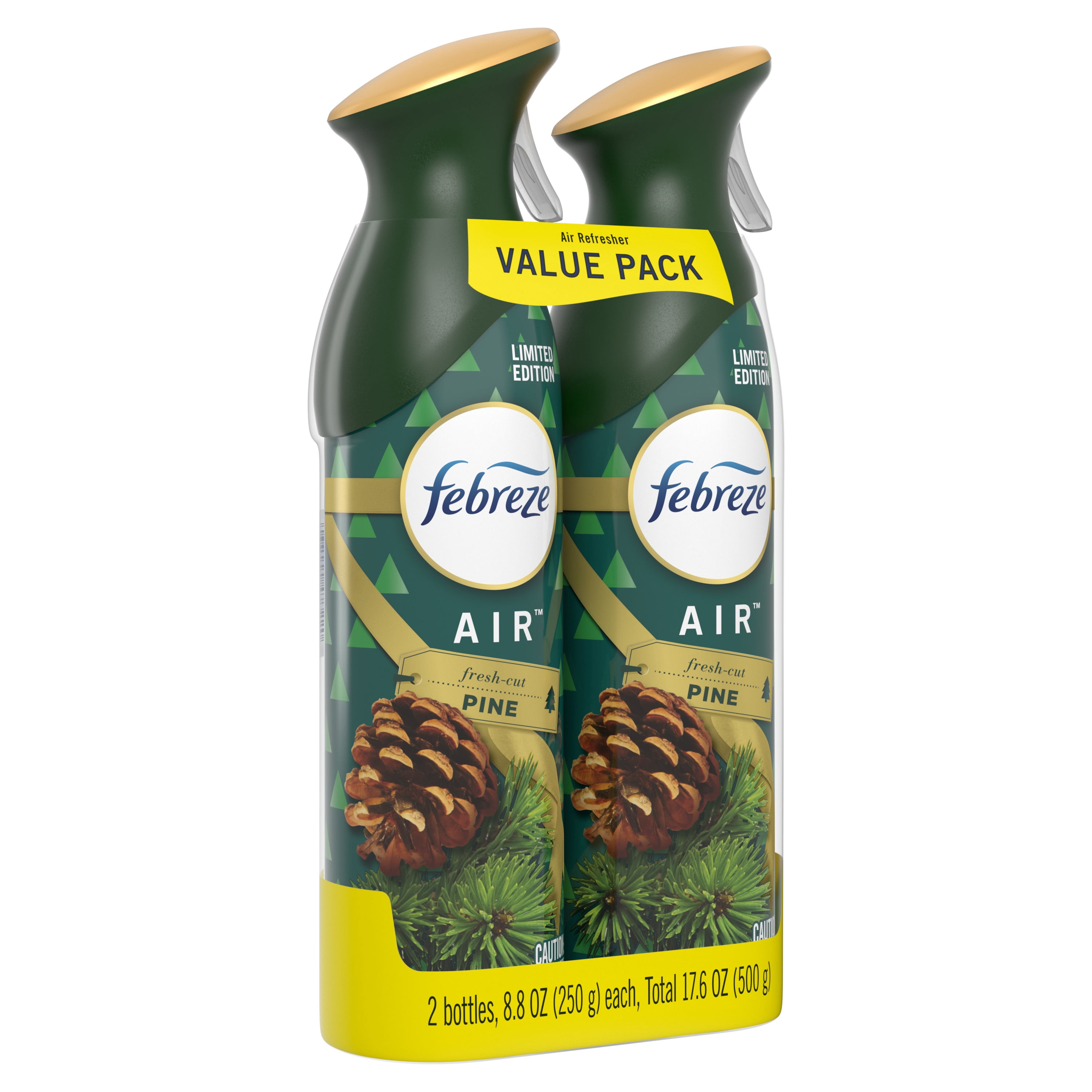 Febreze Odor-Eliminating Air Freshener Spray, Fresh Cut Pine, 2 Ct