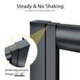 thumbnail image 3 of Sunny Shower Corner Entry Sliding Shower Door 36 in.D x 36 in. W x 72 in. H in Black Shower Enclosure, 3 of 8