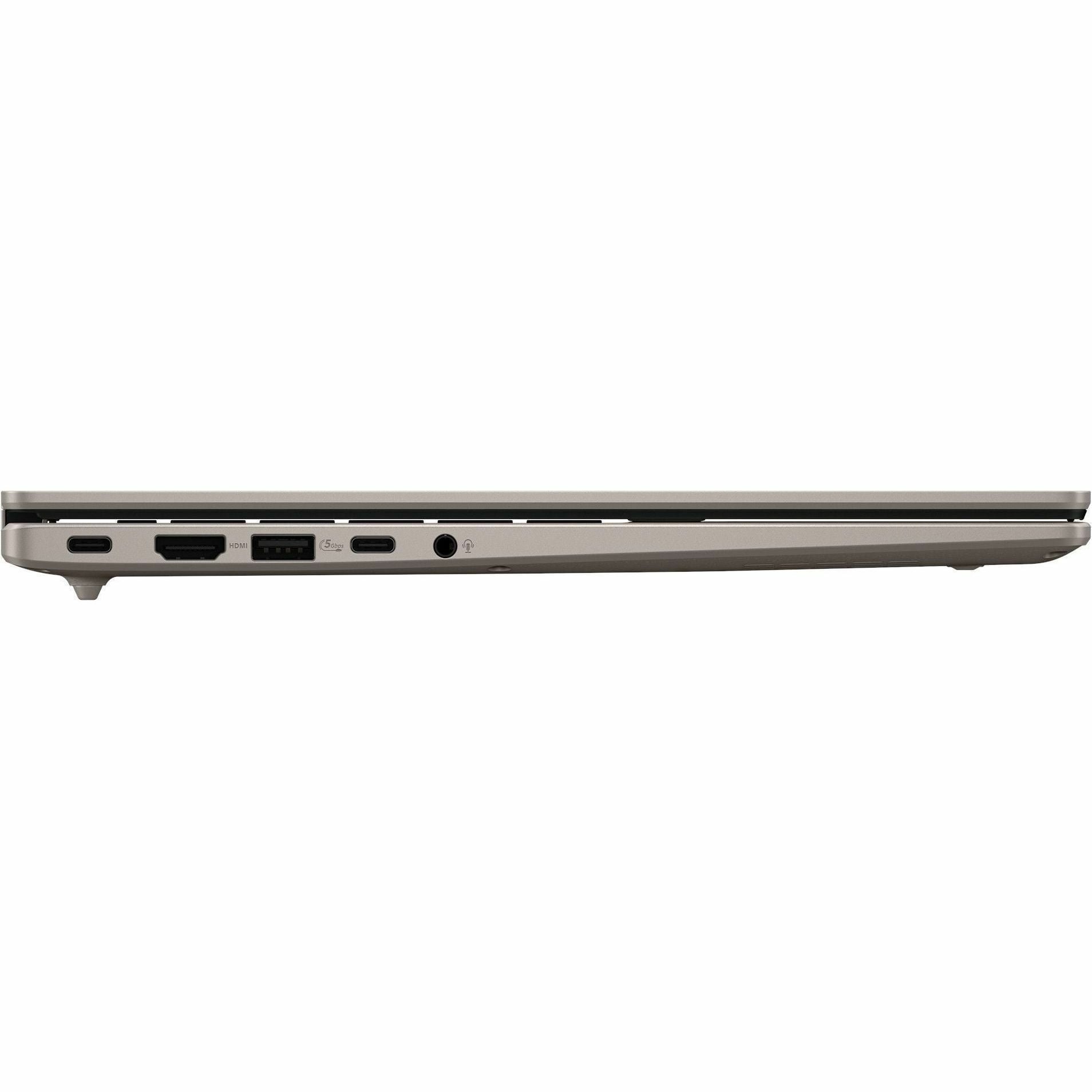 Asus VivoBook 14 M1407 M1407KA-PS74 14" Copilot+ PC Notebook, WUXGA, AMD Ryzen AI 7 350, 16 GB, 512 GB SSD, Platinum Gold