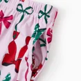 thumbnail image 5 of PatPat Women Pajamas Pants Christmas Red and Green Bow Print Pj Pants Comfy Casual Lounge Bottom with Pockets, Pink, 5 of 9