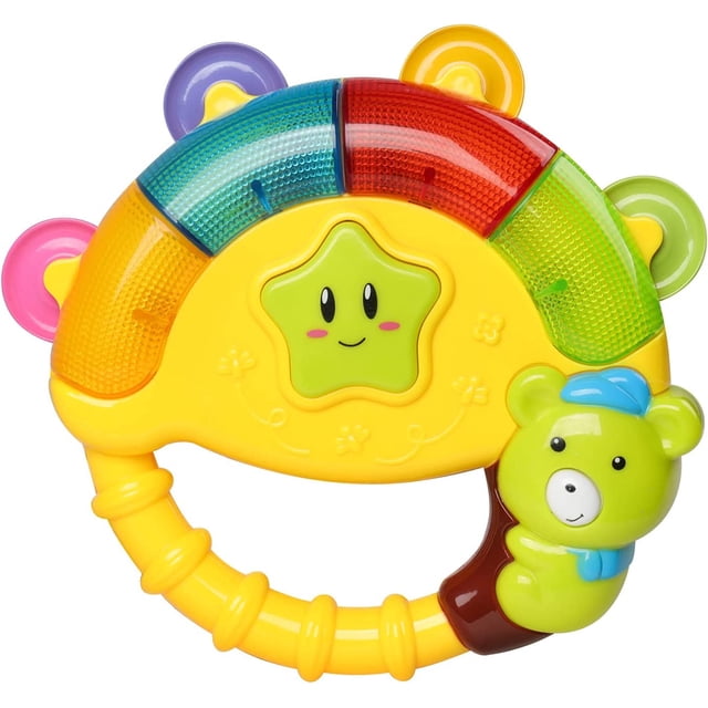 Juguete para bebé con luces y música para bebé de 6 9 12 18 meses, juguete para bebé, coctelera, sonajero para bebé, regalos educativos tempranos para niños, niñas y recién nacidos