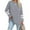 Gray, variant on OKBOP Red High Tops,Casual Solid Long Sleeve Shoulder Drop Round Neck T-Shirt Long Sleeve Blouse Yellow Shirt