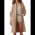 thumbnail image 3 of Cárdigan para Mujer, Grueso, Abierto, de Punto Holgado, de Gran Tamaño, para Otoño, Moderno, para Abrigo Caqui XL, 3 of 8