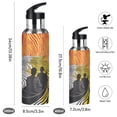 thumbnail image 2 of Yayeee 20oz Insulated Water Bottle Double Wall Stainless Steel with Flip Straw Lid, Abstract Boat, 2 of 7