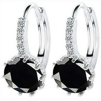 Censtreet Sterling Silver Cubic Zirconia Christmas Earrings Bridal Earrings for Women