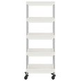 thumbnail image 4 of 5-tier Kitchen Trolley White 16.5"x11.4"x50.4" Iron And Abs, 4 of 5