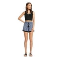 thumbnail image 2 of No Boundaries Juniors Gauze Shorts with Crochet Trim, 2 of 5