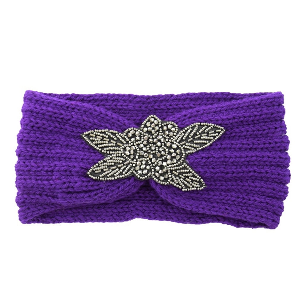 Head Thermal Hairband Knitting Hand Wool Girls Sweet Hair Hairband