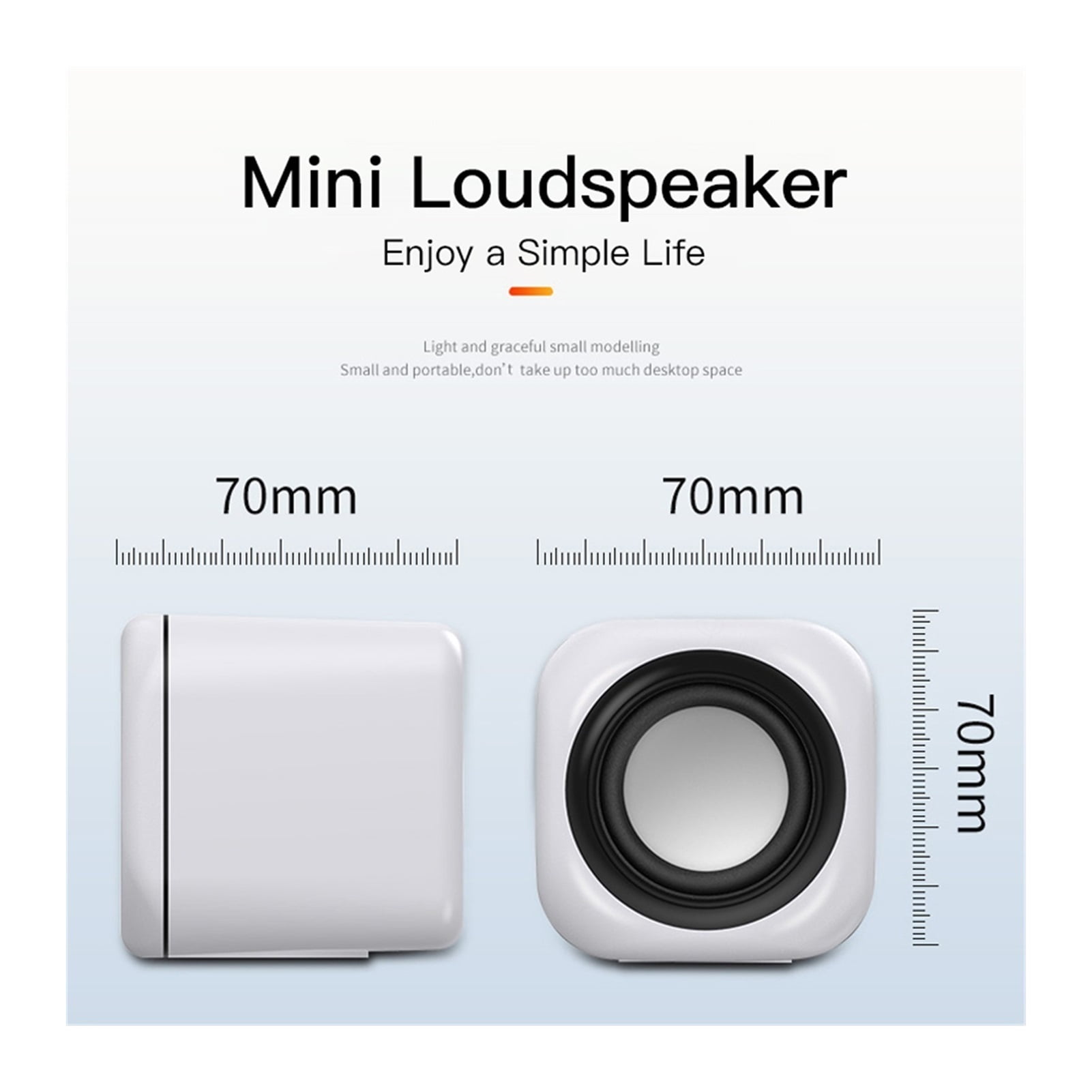 Computer Speaker A1 Deep Bass Sound Loudspeaker USB Mini Audio Speakers For Laptop Notebook Desktop PC Multimedia Loudspeakers